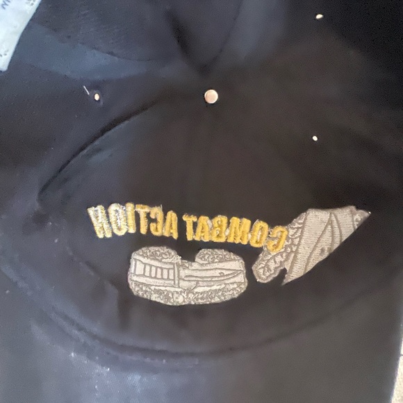 COMBAT ACTION BADGE CAP. Adjustable Back - Picture 9 of 9